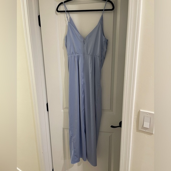 Abercrombie Draped Twist Front Maxi Dress Blue Size Small - Picture 6 of 10
